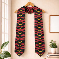 Hawaii Ahu Ula Inspired Graduation Stole Red Version