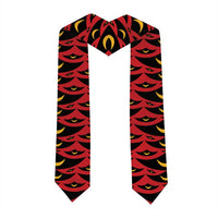 Hawaii Ahu Ula Inspired Graduation Stole Red Version