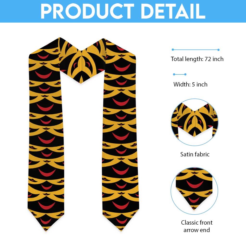Hawaii Ahu Ula Inspired Graduation Stole Yellow Version LT05 - Polynesian Pride