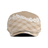 Hawaii Aloha Plumeria Lei Beige Palaka Jeff Hat LT7 Beige - Polynesian Pride