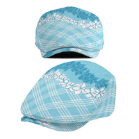 Hawaii Aloha Plumeria Lei Turquoise Palaka Jeff Hat LT7 - Polynesian Pride