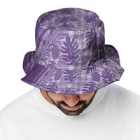 Hawaii Breadfruit Palaka Bucket Hat Poni Maile Lei LT9 - Polynesian Pride