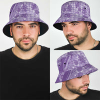 Hawaii Breadfruit Palaka Bucket Hat Poni Maile Lei LT9 - Polynesian Pride