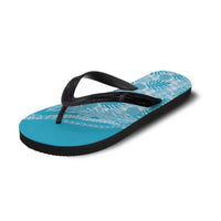 Hawaii Breadfruit Palaka Flip Flops Polu Maile Lei LT9 - Polynesian Pride