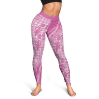 Hawaii Breadfruit Palaka Leggings Omaomao Ulaula Maile Lei LT9 - Polynesian Pride