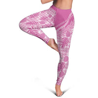 Hawaii Breadfruit Palaka Leggings Omaomao Ulaula Maile Lei LT9 - Polynesian Pride