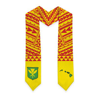 Hawaii Graduation Stole Kanaka Maoli Polynesian Pattern LT05 - Polynesian Pride