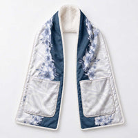 Hawaii Hibiscus Flowers Pocket Scarf Blue Polynesian Pattern LT05 - Polynesian Pride