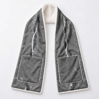 Hawaii Maile Lei Pocket Scarf With Gray Monstera Pattern LT05 - Polynesian Pride