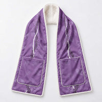 Hawaii Maile Lei Pocket Scarf With Violet Monstera Pattern LT05 - Polynesian Pride