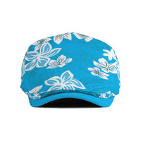 Hawaii Monstera Deliciosa Jeff Hat Blue Plumeria Polynesian Pattern LT05 Blue - Polynesian Pride