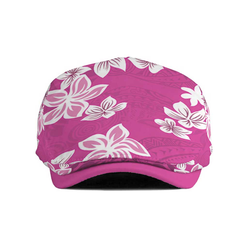 Hawaii Monstera Deliciosa Jeff Hat Pink Plumeria Polynesian Pattern LT05 Pink - Polynesian Pride