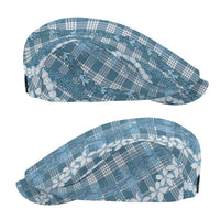 Hawaiian Ohia Lehua Lei Jeff Hat Plaid Palaka Uliuli Omaomao Pattern LT9 - Polynesian Pride