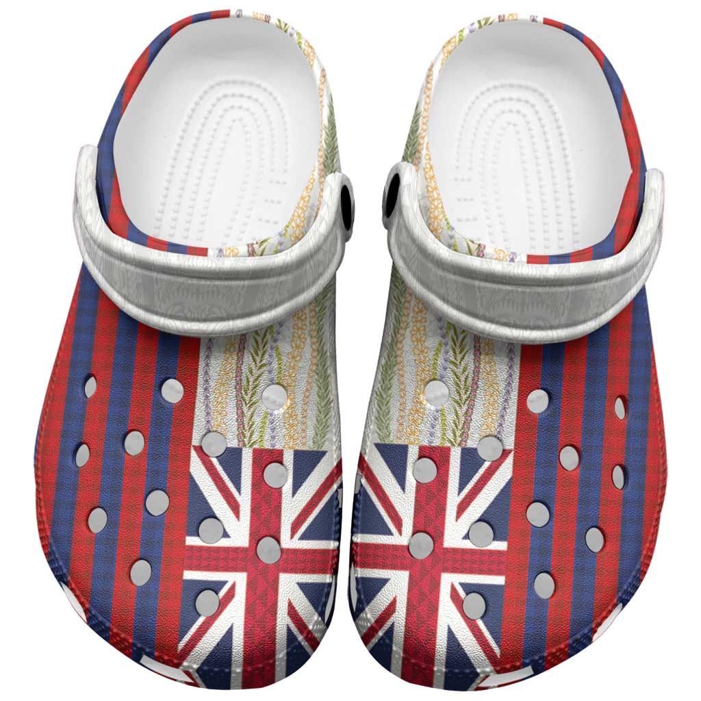 Hawaiian Tropical Plants Lei Clogs Shoes National Flag Style LT03 Multicolor - Polynesian Pride