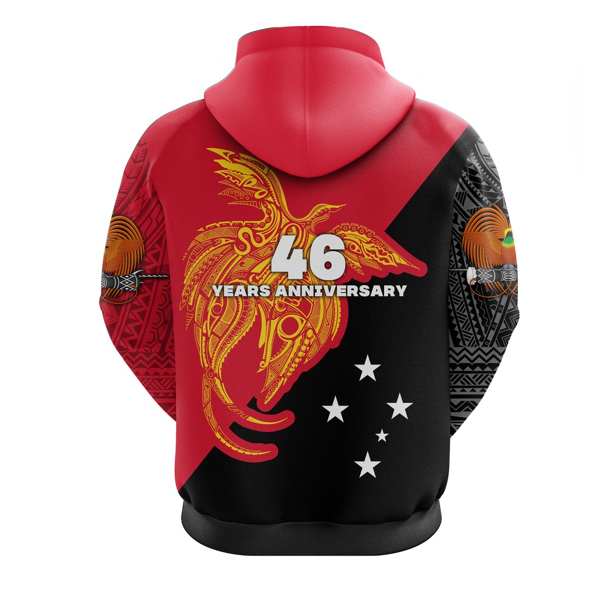 Papua New Guinea Hoodie Independence Day Flag Style LT16 - Polynesian Pride