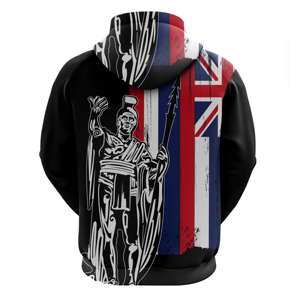 Hawaiian Hawaii King Flag Zip Hoodie - Polynesian Pride