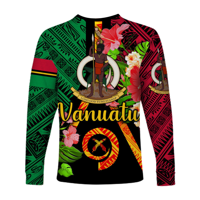 Vanuatu Long Sleeve Shirt Independence Be Proud Vanuatu Flag LT8 - Polynesian Pride