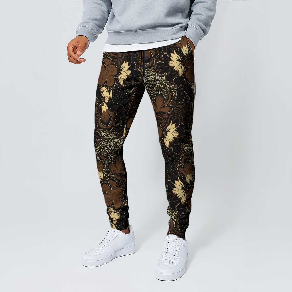 Javanese Batik Semen Jogger Pants Indonesian Traditional Pattern LT01 - Polynesian Pride