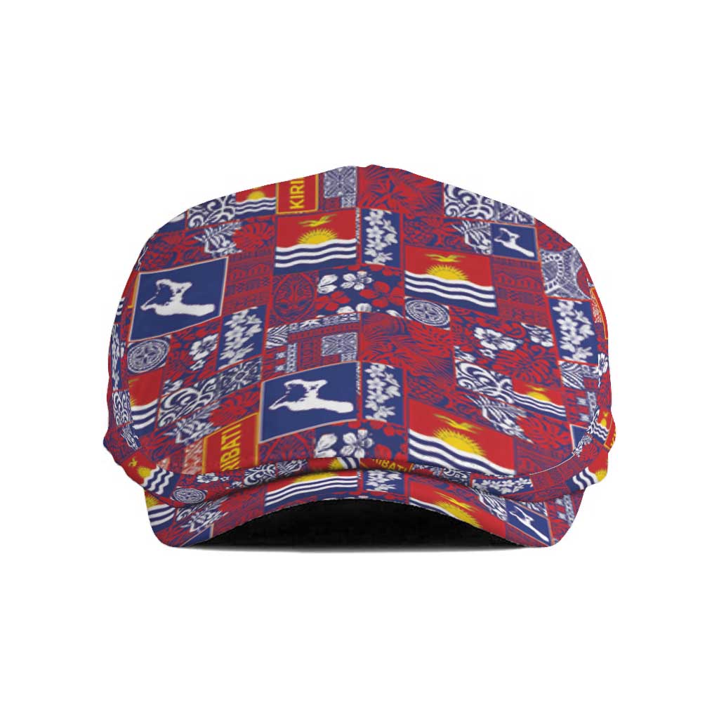 Kiribati Tekeraoi n te Kiritimati Jeff Hat Pacific Patchwork Xmas Vibes LT9 Red - Polynesian Pride