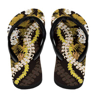Kula Aloha Hawaii Lei Flip Flops Tropical Flowers Elegant Vibe LT14 - Polynesian Pride