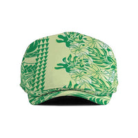 Lime Green Hibiscus Monstera Seamless Kakau Hawaii Jeff Hat