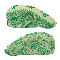 Lime Green Hibiscus Monstera Seamless Kakau Hawaii Jeff Hat