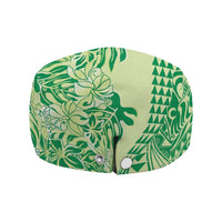 Lime Green Hibiscus Monstera Seamless Kakau Hawaii Jeff Hat