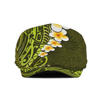 Lime Green Polynesia Jeff Hat Plumeria Tropical Leaves Galaxy Polynesian Art LT14 Lime Green - Polynesian Pride