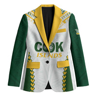 Custom Rugby League Cook Islands Blazer Tribal Pattern White Version