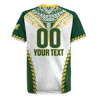 Custom Rugby League Cook Islands Rugby Jersey Tribal Pattern White Version LT01 - Polynesian Pride