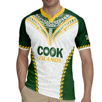Custom Rugby League Cook Islands Rugby Jersey Tribal Pattern White Version LT01 - Polynesian Pride
