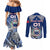 Custom Samoa Rugby Couples Matching Mermaid Dress and Long Sleeve Button Shirt Toa Samoa Myriad Patterns LT01 - Polynesian Pride