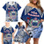 Custom Samoa Rugby Family Matching Off Shoulder Short Dress and Hawaiian Shirt Toa Samoa Myriad Patterns LT01 - Polynesian Pride