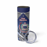 Samoa Rugby Skinny Tumbler Toa Samoa Myriad Patterns LT01 - Polynesian Pride