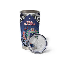 Samoa Rugby Tumbler Cup Toa Samoa Myriad Patterns LT01 - Polynesian Pride