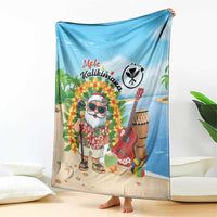 Hawaii Golf Christmas Blanket Mele Kalikimaka Funny Golfer Santa LT01 - Polynesian Pride