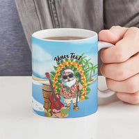 Personalized Hawaii Golf Christmas Ceramic Mug Mele Kalikimaka Funny Golfer Santa LT01 - Polynesian Pride