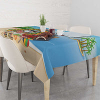 Hawaii Golf Christmas Tablecloth Mele Kalikimaka Funny Golfer Santa LT01 - Polynesian Pride