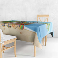 Hawaii Golf Christmas Tablecloth Mele Kalikimaka Funny Golfer Santa LT01 - Polynesian Pride
