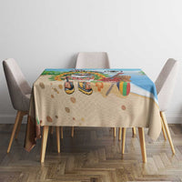 Hawaii Golf Christmas Tablecloth Mele Kalikimaka Funny Golfer Santa LT01 - Polynesian Pride