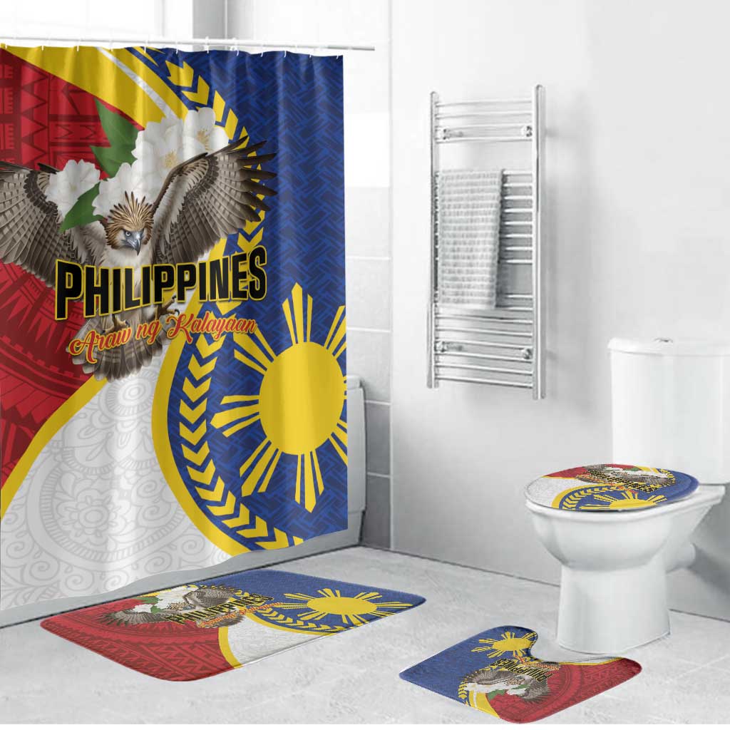Philippines Bathroom Set Filipino Araw ng Kalayaan LT01 Bathroom Set (4 pcs) Multicolor - Polynesian Pride