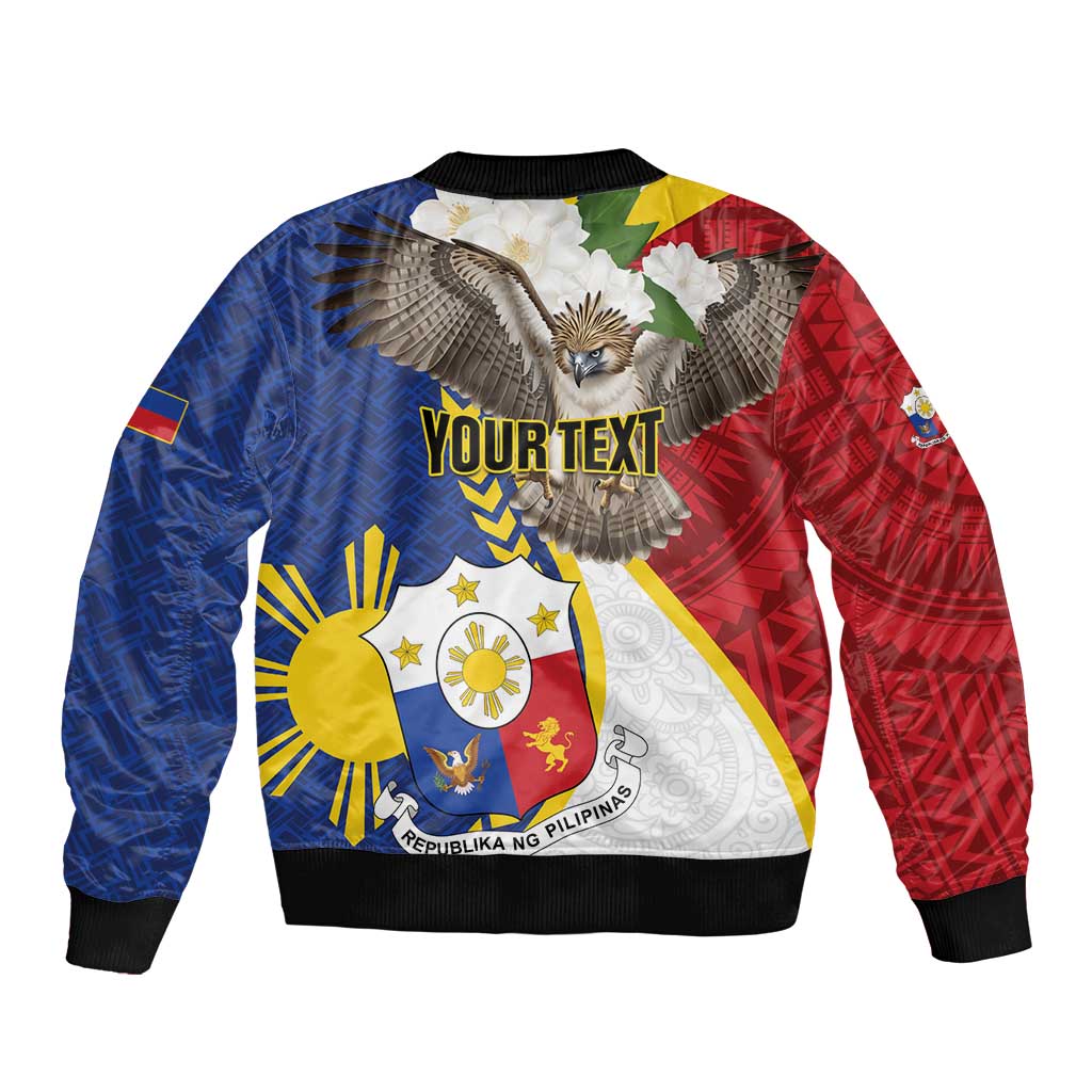 Personalized Philippines Bomber Jacket Filipino Araw ng Kalayaan LT01 - Polynesian Pride