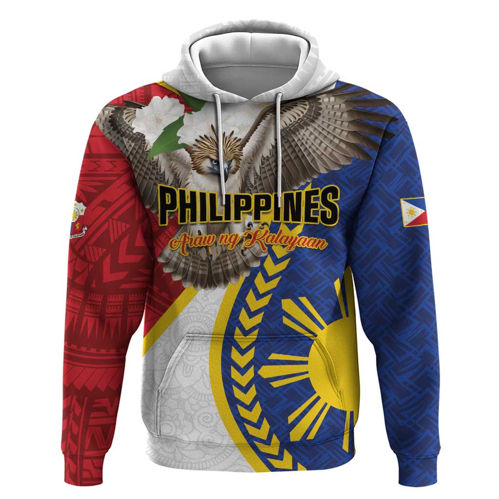 Personalized Philippines Hoodie Filipino Araw ng Kalayaan LT01 Pullover Hoodie Multicolor - Polynesian Pride