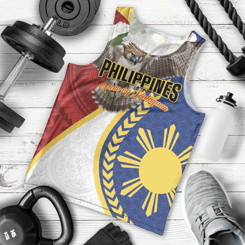 Personalized Philippines Men Tank Top Filipino Araw ng Kalayaan LT01 - Polynesian Pride