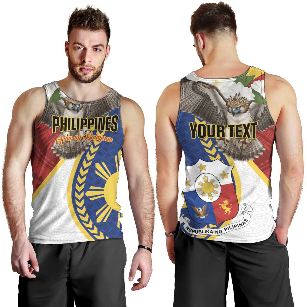 Personalized Philippines Men Tank Top Filipino Araw ng Kalayaan LT01 - Polynesian Pride