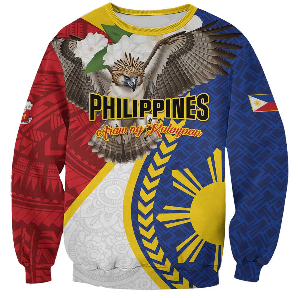 Personalized Philippines Sweatshirt Filipino Araw ng Kalayaan LT01 Unisex Multicolor - Polynesian Pride