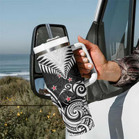 New Zealand Tumbler With Handle Aotearoa Maori Kiwi Black Fern LT01 - Polynesian Pride