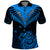 Personalised New Zealand Polo Shirt Aotearoa Blue Maori Kiwi Blue Fern LT01 Blue - Polynesian Pride