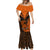 Personalised New Zealand Mermaid Dress Aotearoa Maori Kiwi Orange Fern LT01 - Polynesian Pride