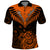 Personalised New Zealand Polo Shirt Aotearoa Maori Kiwi Orange Fern LT01 Orange - Polynesian Pride